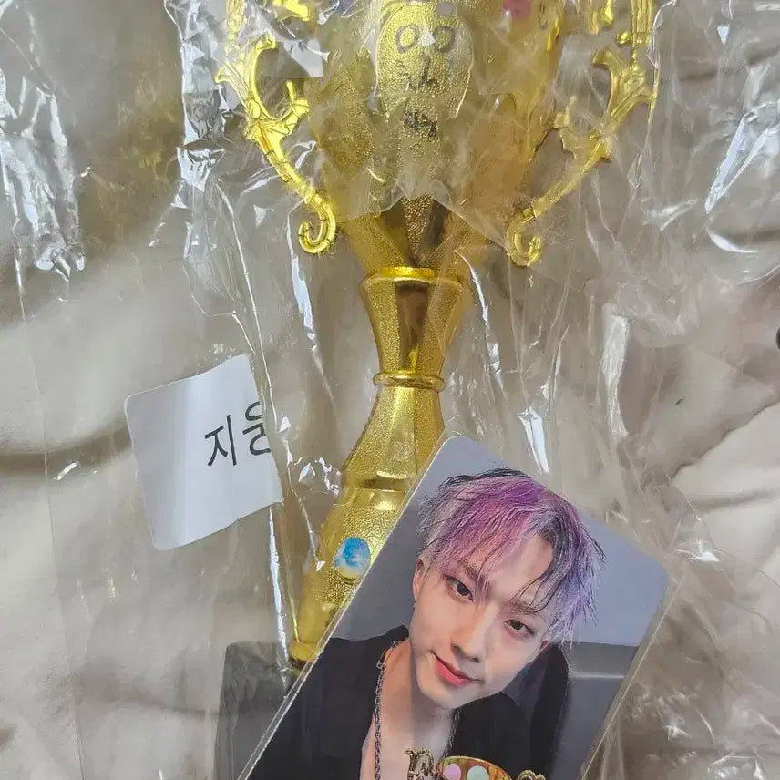 피원하모니 지웅 싸인트로피 양도 + 지웅 때깔 리얼월드 싸인포카 드려요