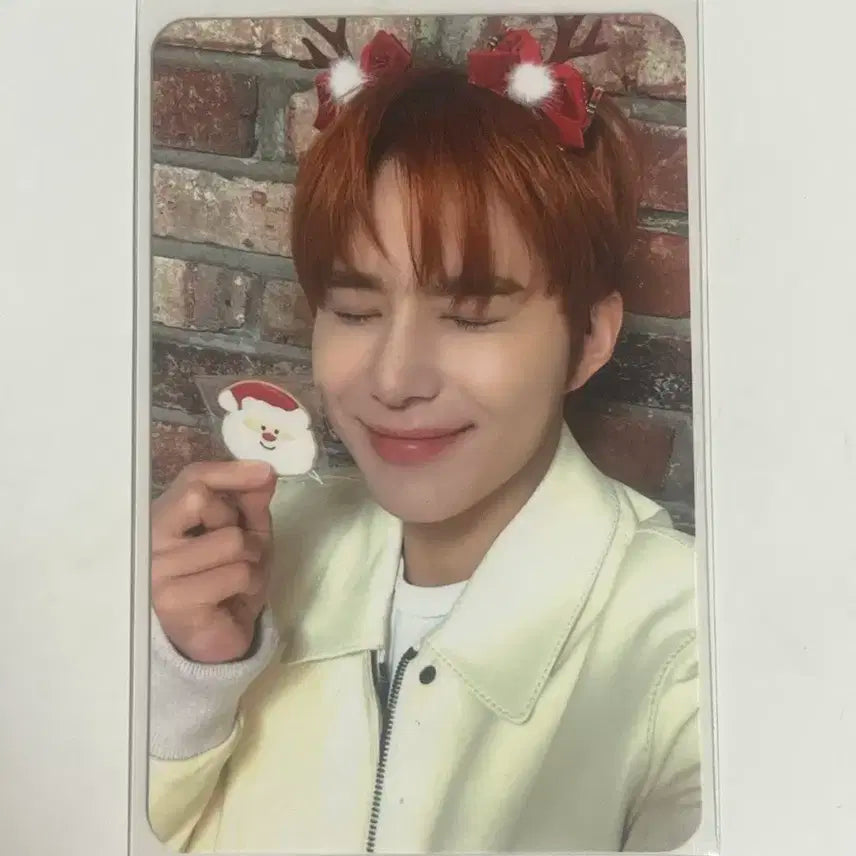 NCT 127 엔시티일이칠  정우 핑크 크리스마스 포카