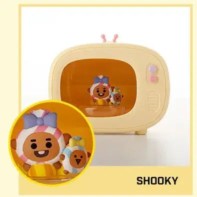 [새 상품] BT21 TV모형 휴대용 무선 LED 무드등 가습기 슈키