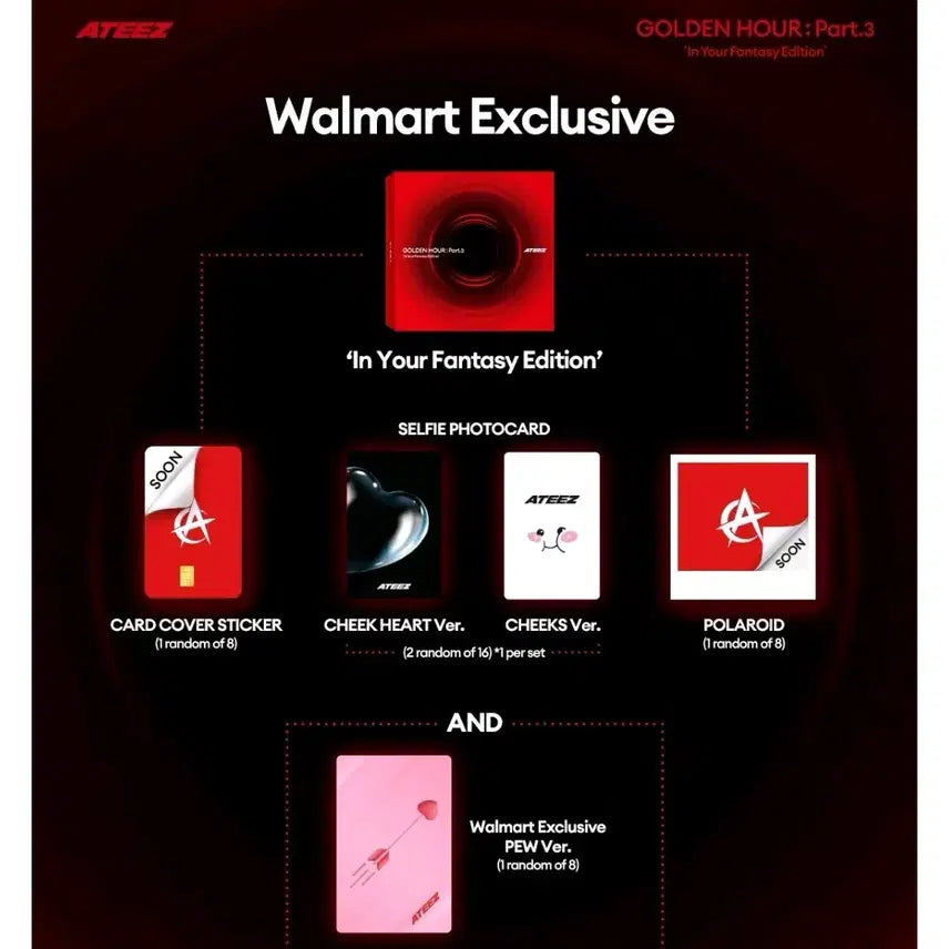 에이티즈 인 유어 판타지 미국 월마트한정판 미개봉앨범