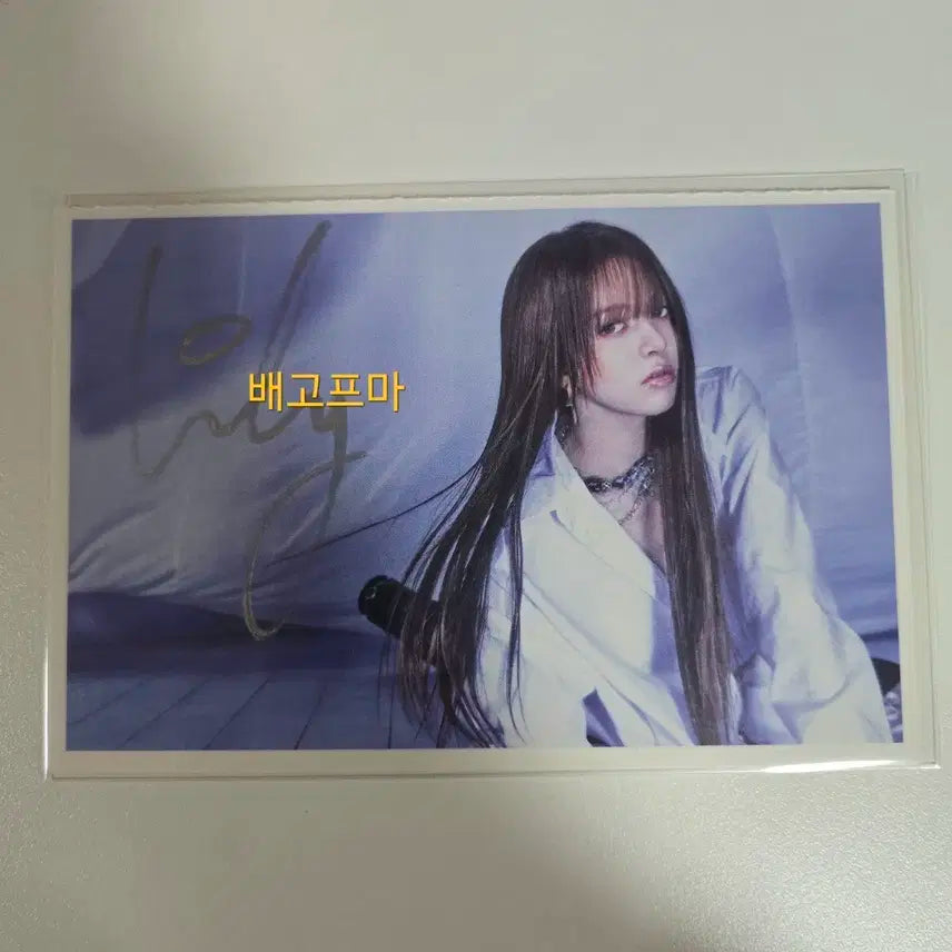 엔믹스 릴리 무기명 싸인 엽서