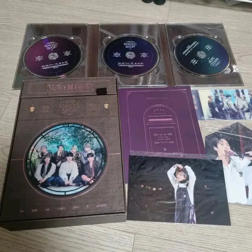 방탄 일본 매직샵 블루레이 지민 인화사진 포함 풀셋 양도.  bts