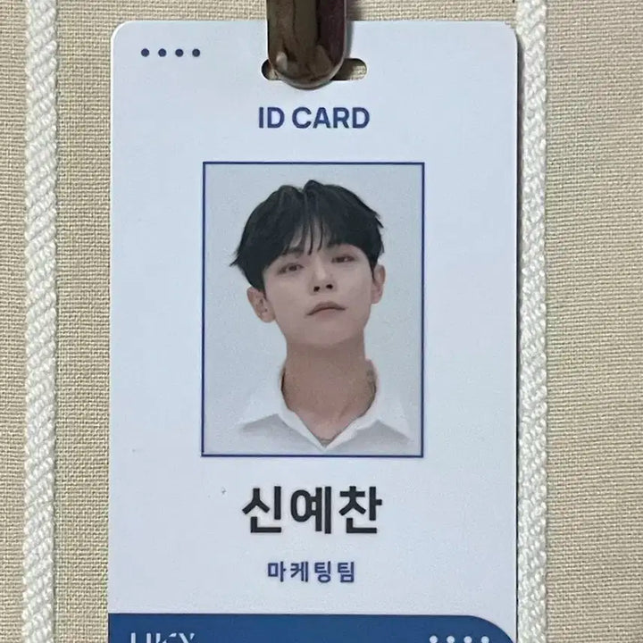루시 블루 후즈팬 신예찬 MD 사원증 증명사진