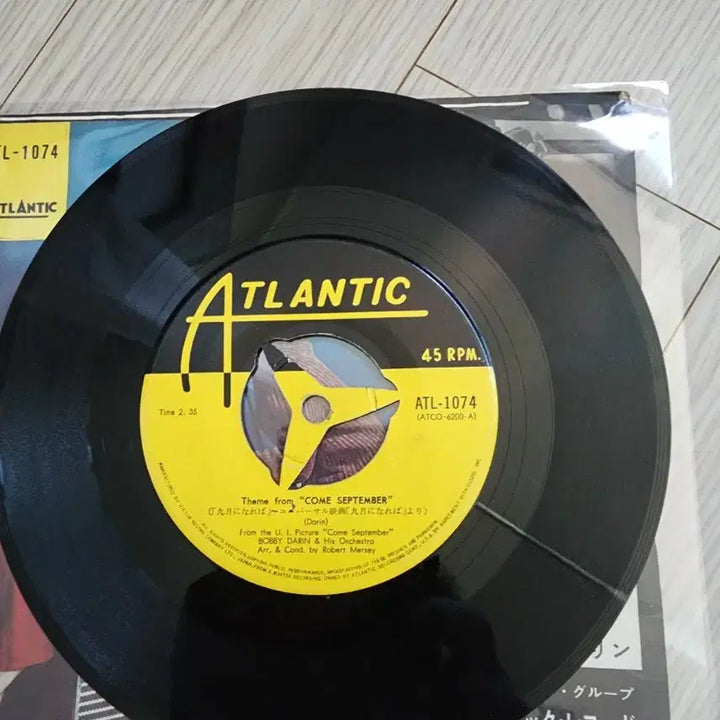 Bobby Darin Come September 7인치 싱글앨범