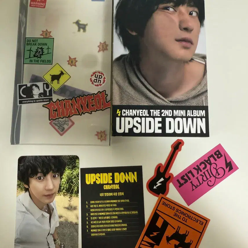 오늘배송) 찬열 셀피 버전 미니2집 [Upside Down] 단순개봉앨범
