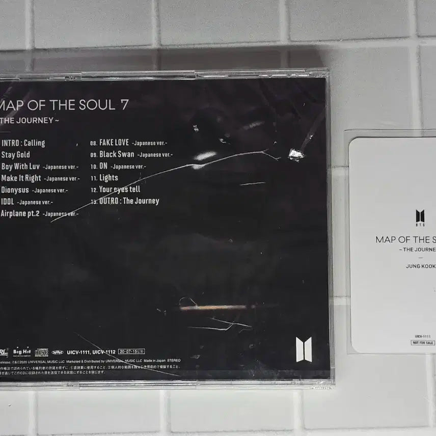 방탄소년단 맵오브더소울 7 일본 정국 포토카드 + CD BTS JAPAN