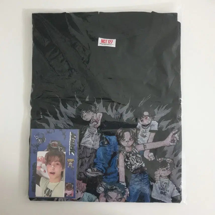 nct 127 시그 티셔츠 굿즈 마크 포카