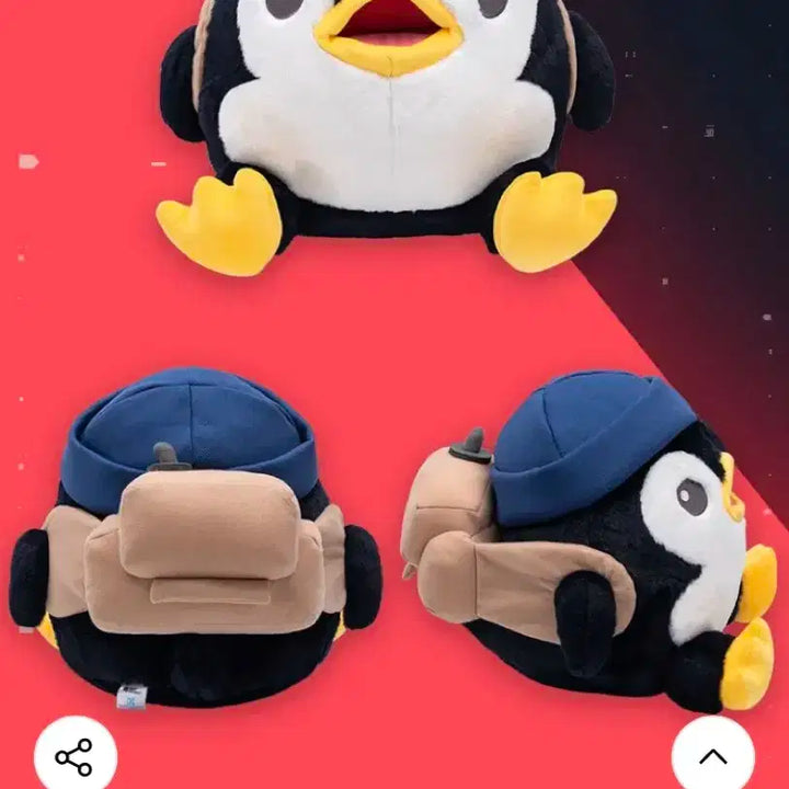 발로란트 댄 펭귄 인형 -L