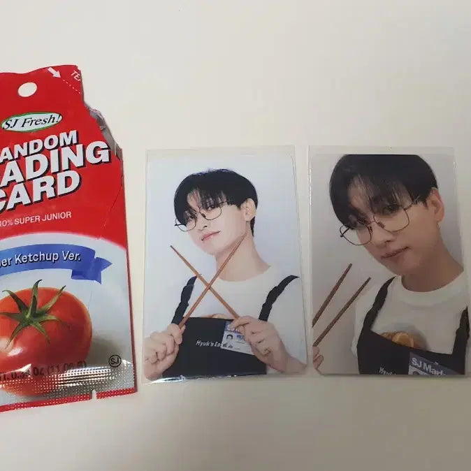 슈퍼주니어 은혁 슈주마켓 트레카 트레이딩 포토 카드 캐찹 세트 팝업 포카
