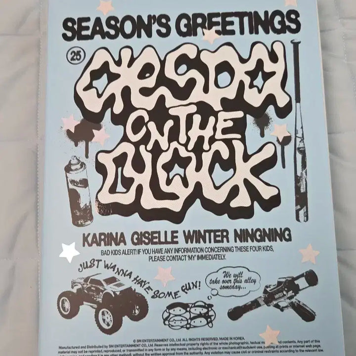 에스파 2025시즌그리팅 판매합니다(포카,특전폴라 제외)