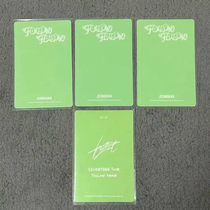 세븐틴 정한 팔로우 콘서트 전시회 트레카 포카 일괄