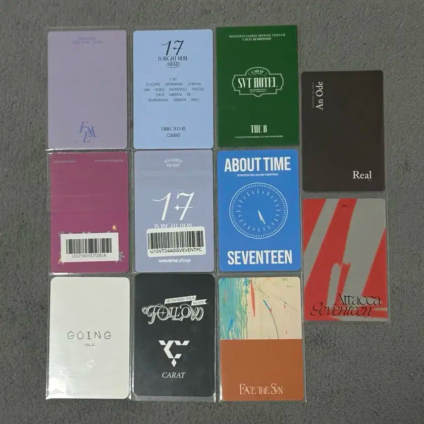 세븐틴 디에잇 서명호 포카 일괄