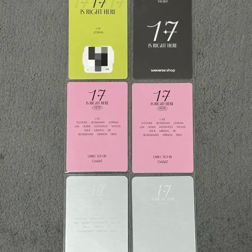 세븐틴 17 right here 마에스트로 포카 일괄