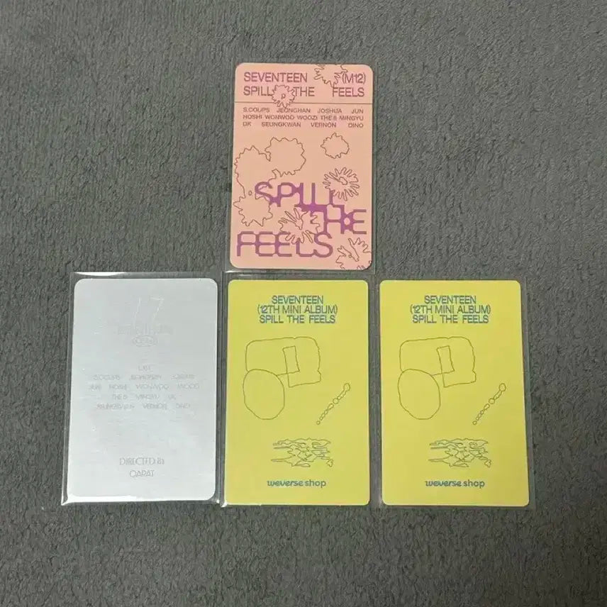 세븐틴 spill the feels 럽머페 포카 일괄