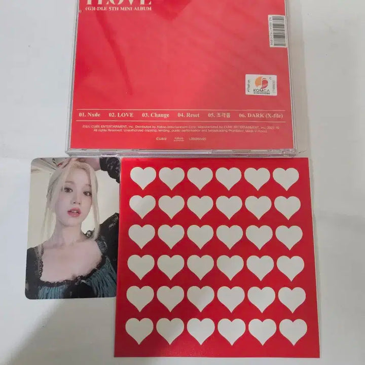 (여자)아이들  I LOVE 쥬얼 버전 + 미연 포카