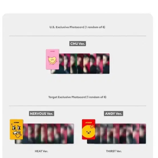 에이티즈 인 유어 판타지 골든아워 파트3 미국 미개봉앨범 한정판