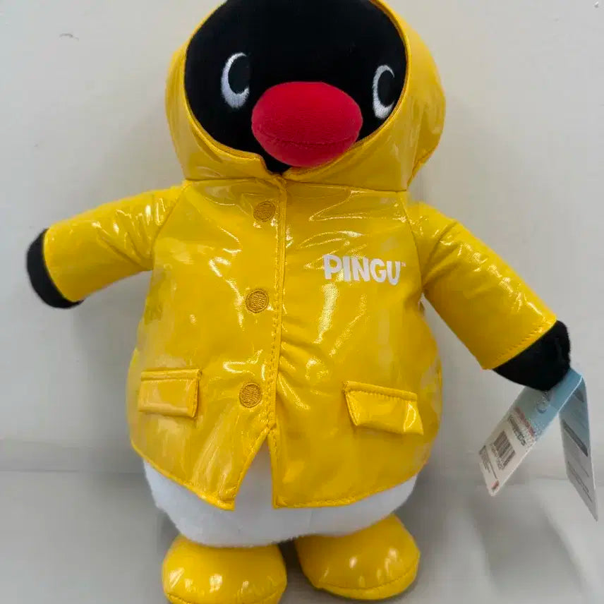 핑구 노란 우비 인형