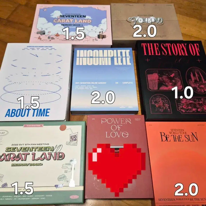 세븐틴 시그 캐랜 콘서트 dvd 블루레이 양도 / 인컴플릿 팔로우 파오럽