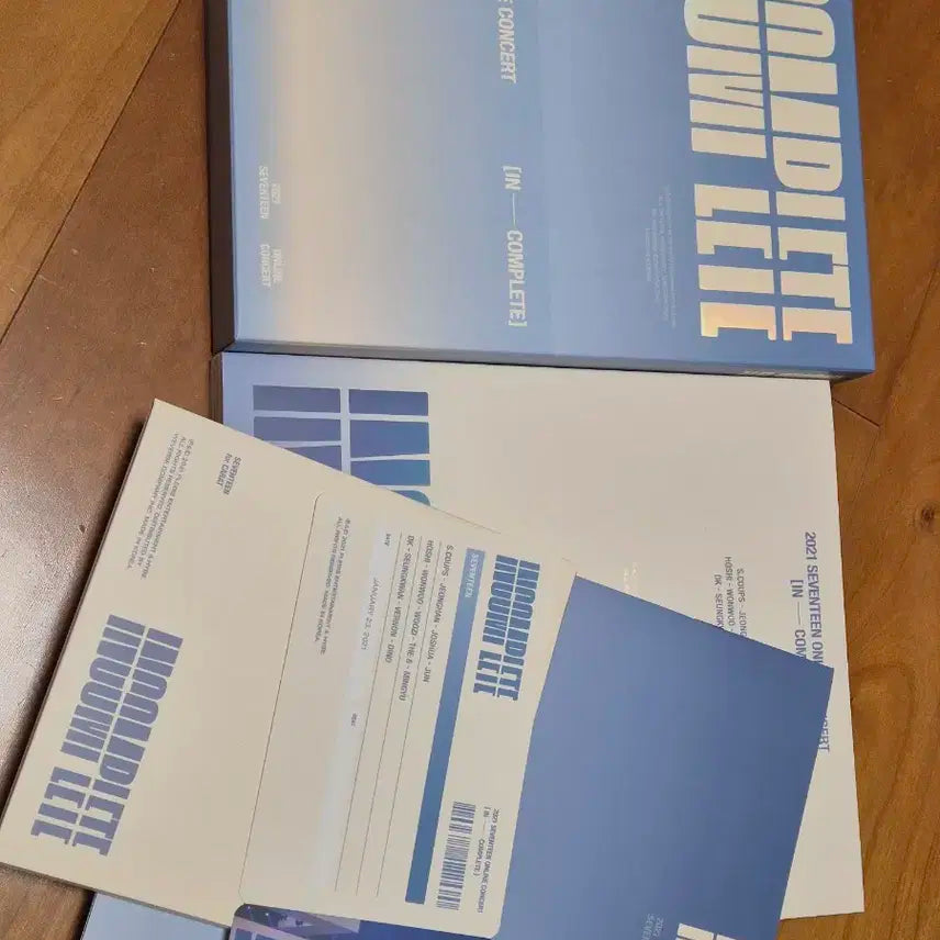 세븐틴 시그 캐랜 콘서트 dvd 블루레이 양도 / 인컴플릿 팔로우 파오럽