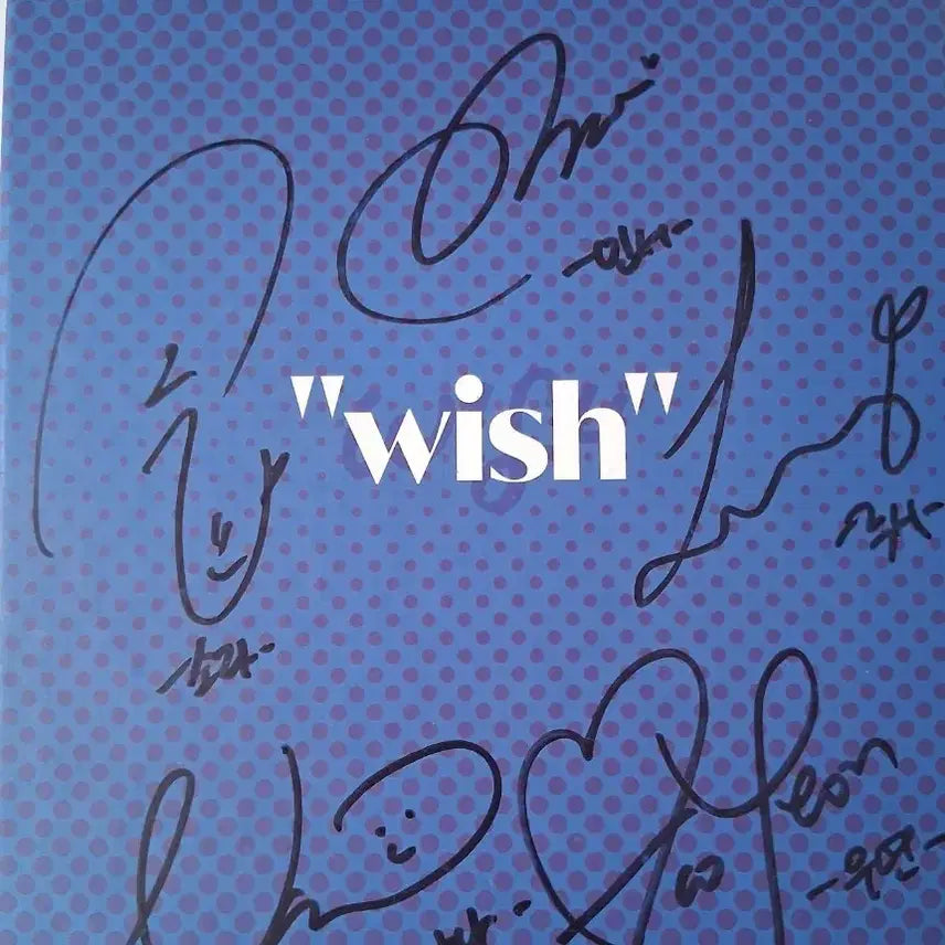 최저가)wow! is happy wish 우아 싸인 앨범