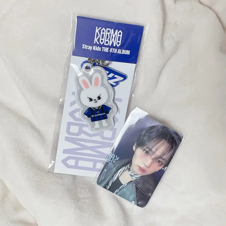 스트레이키즈 리노 카르마 럭드 미공포 포카 + 키링 일괄