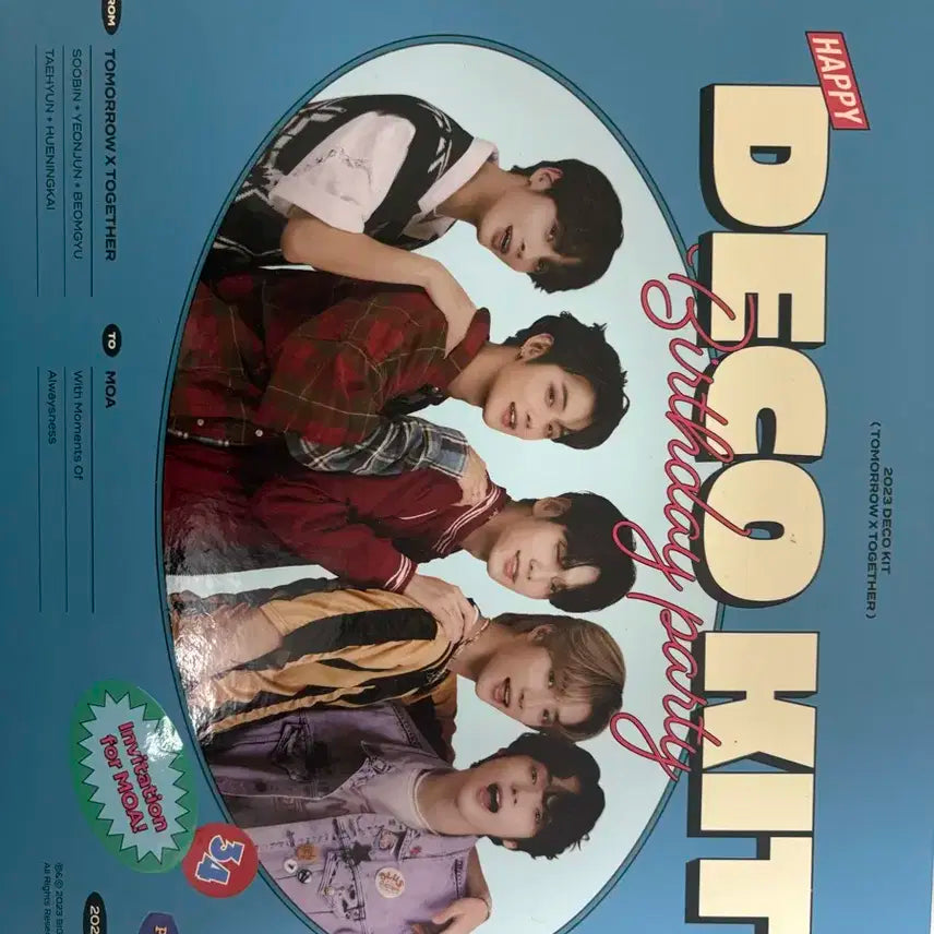 투모로우바이투게더 2023 데코 키트