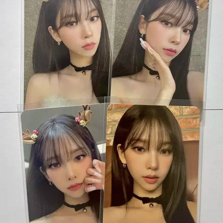 에스파 카리나 핑크 크리스마스 트레카 포카 일괄 양도