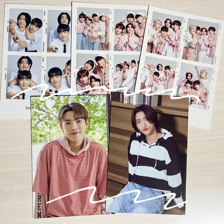 찜그만) 에이티즈 홍중 성화 포카 미공포 네시픽 네컷 미친폼 바운시 앨범