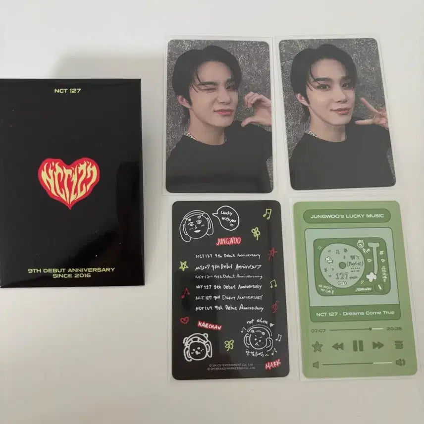 NCT 127 정우 9주년 포카+반다나 키링 포카