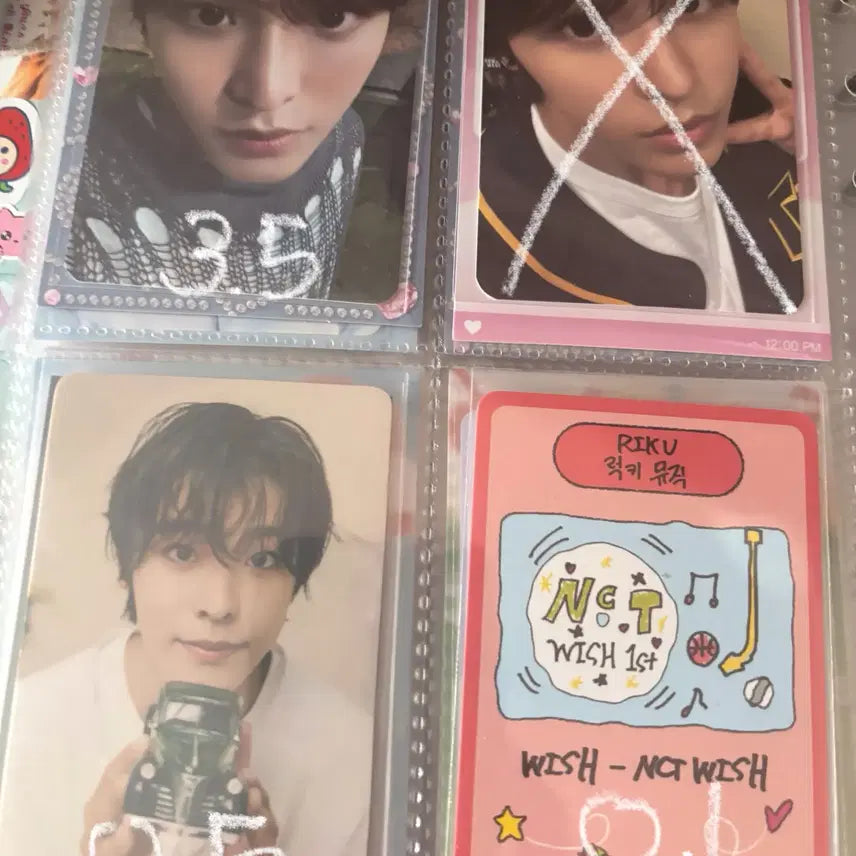 Nct wish 엔시티위시 시온 리쿠 유우시 사쿠야 양도 포카 위츄 위시