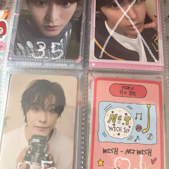 Nct wish 엔시티위시 시온 리쿠 유우시 사쿠야 양도 포카 위츄 위시