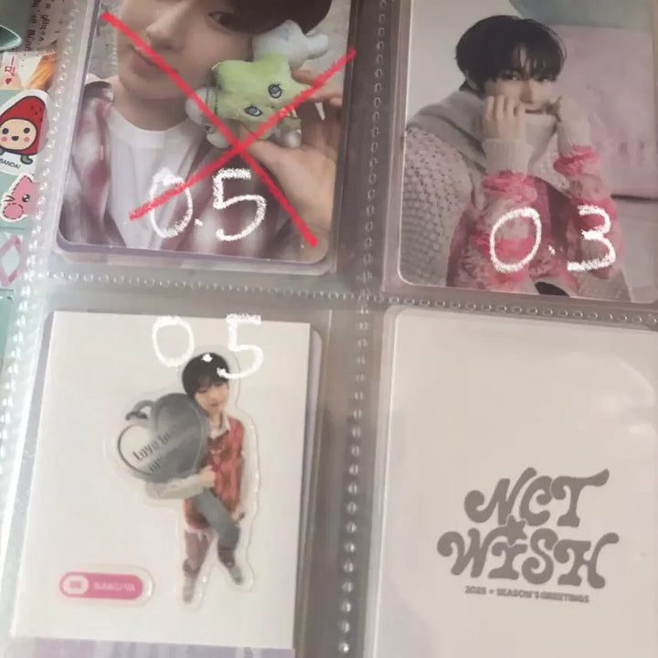 Nct wish 엔시티위시 시온 리쿠 유우시 사쿠야 양도 포카 위츄 위시