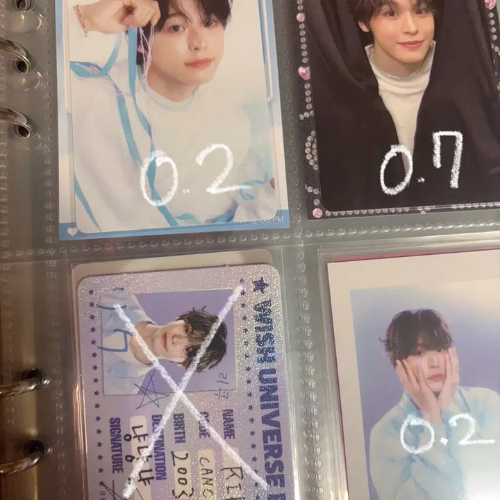 Nct wish 엔시티위시 시온 리쿠 유우시 사쿠야 양도 포카 위츄 위시