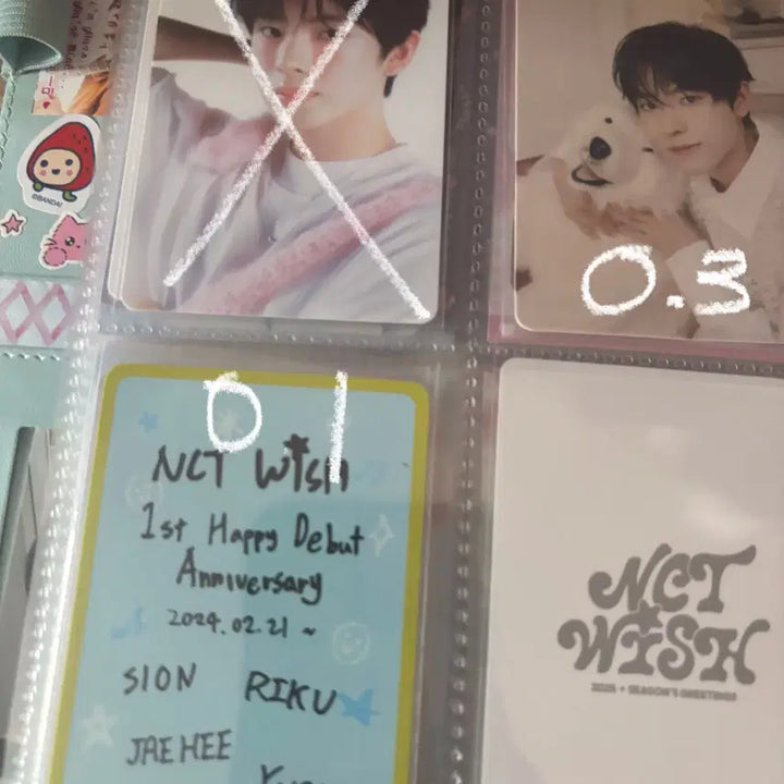 Nct wish 엔시티위시 시온 리쿠 유우시 사쿠야 양도 포카 위츄 위시