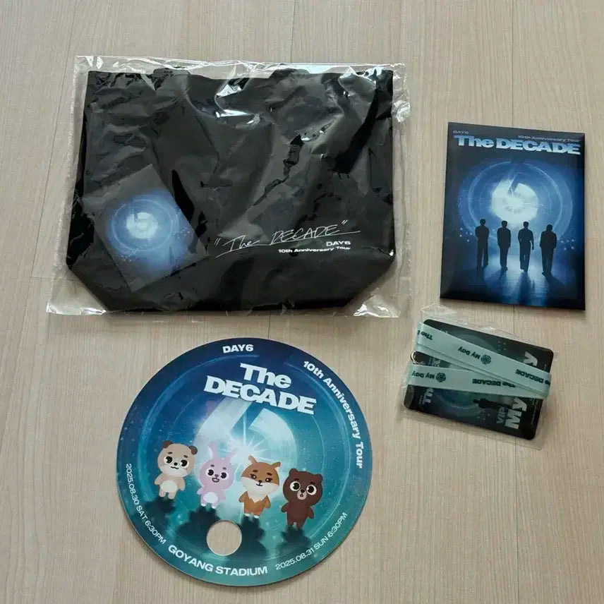 데이식스 10주년 고양 첫콘 입장키트+팬클럽 기프트 일괄