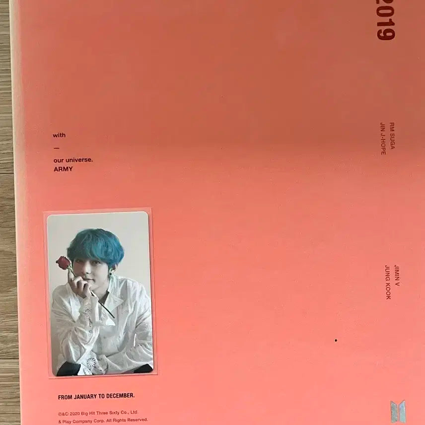2019 메모리즈 방탄소년단 뷔 김태형 포카 포토카드