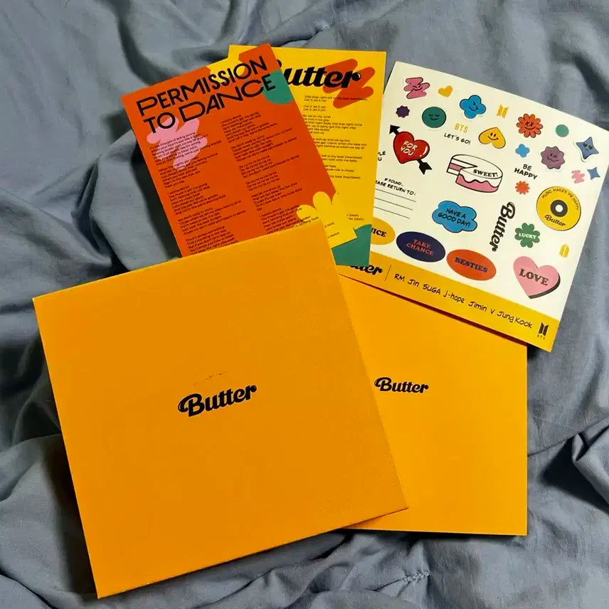 방탄소년단 Butter 앨범 스티커 가사지 포함