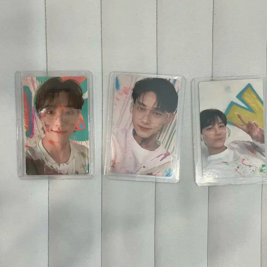 세븐틴 페더썬 캐럿반 물감 포카 (일괄)