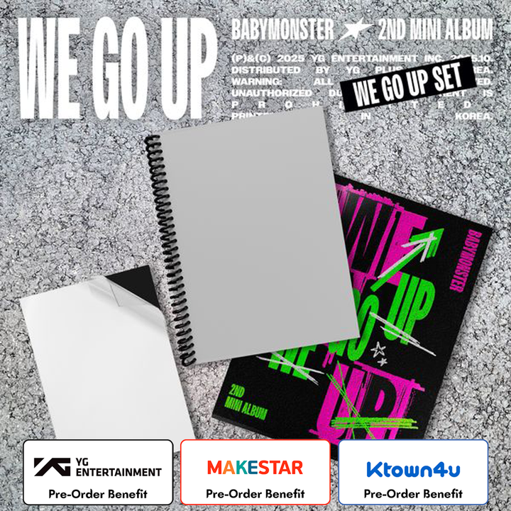 [Pre-Order] BABYMONSTER  -2nd MINI ALBUM [WE GO UP] (WE GO UP SET) +Pre-Order Benefit (2)