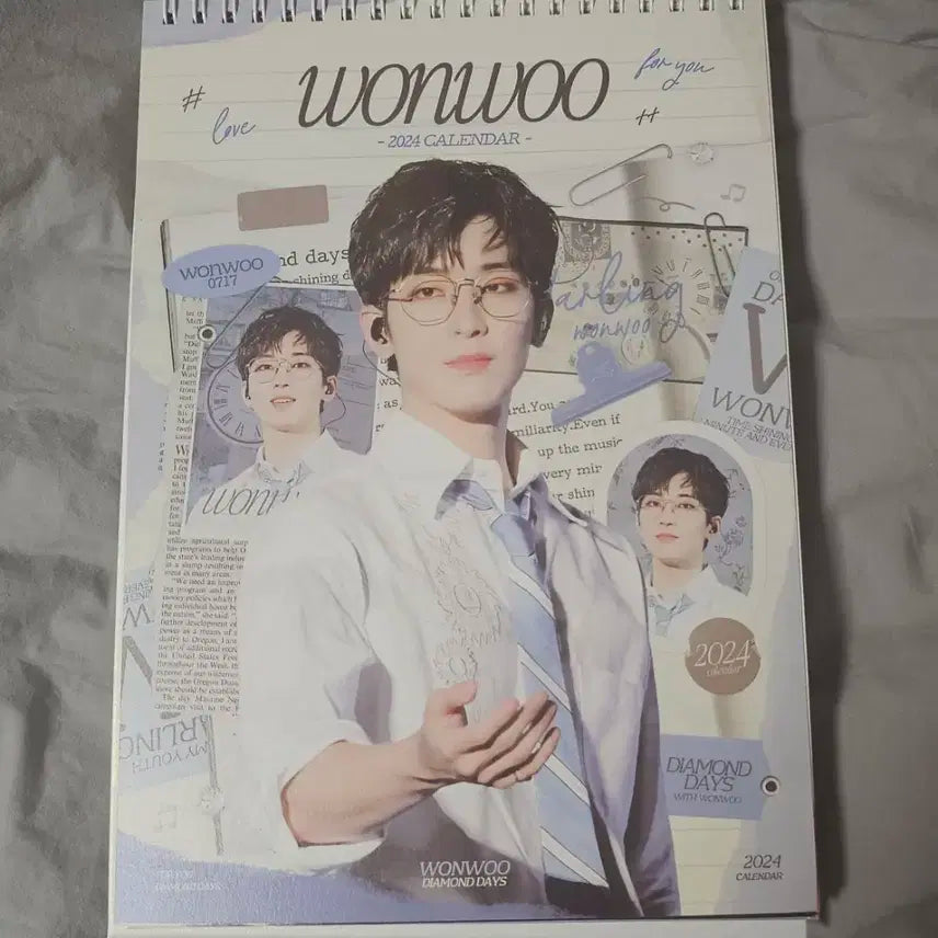 세븐틴 원우 2024 시그 시즌그리팅 달력 캘린더 비공굿