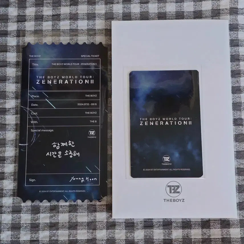 더보이즈 영훈 제너2 엠디 포토티켓 세트