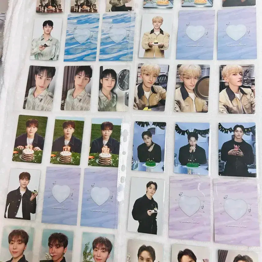 세븐틴 생일박스 4 13멤버 포토카드 풀세트