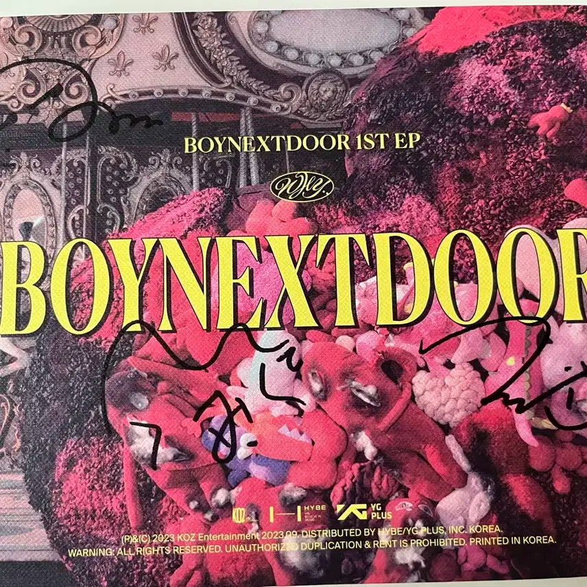급처)) BOYNEXTDOOR 보넥도 친필 싸인 앨범 양도