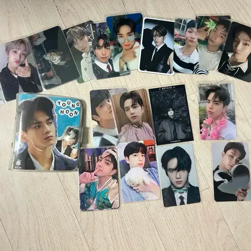 더보이즈 포카 바인더 일괄 판매 영훈 큐 에릭 제이콥 케빈 상연