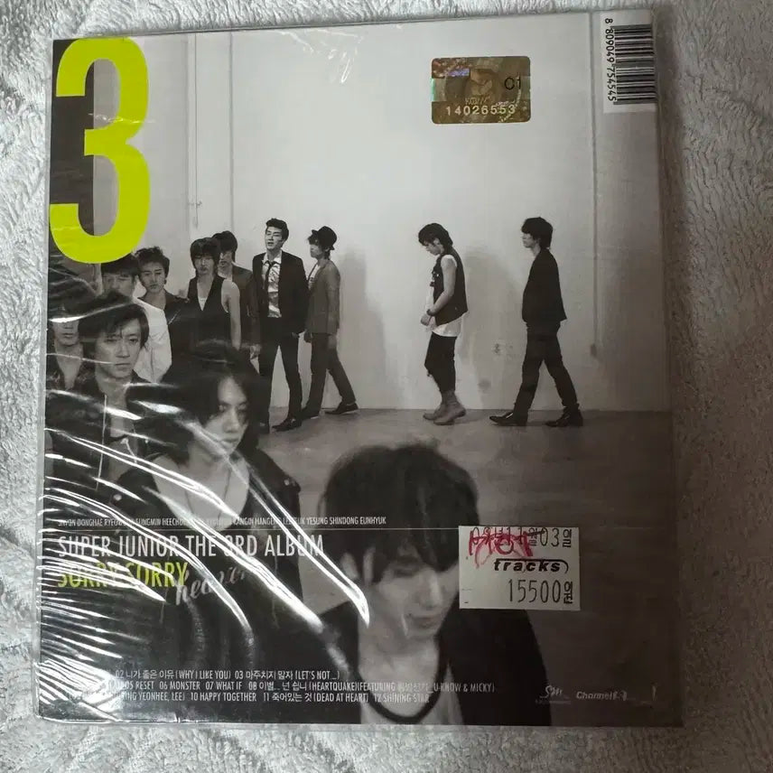 슈퍼주니어3집 미개봉 CD sorry sorry