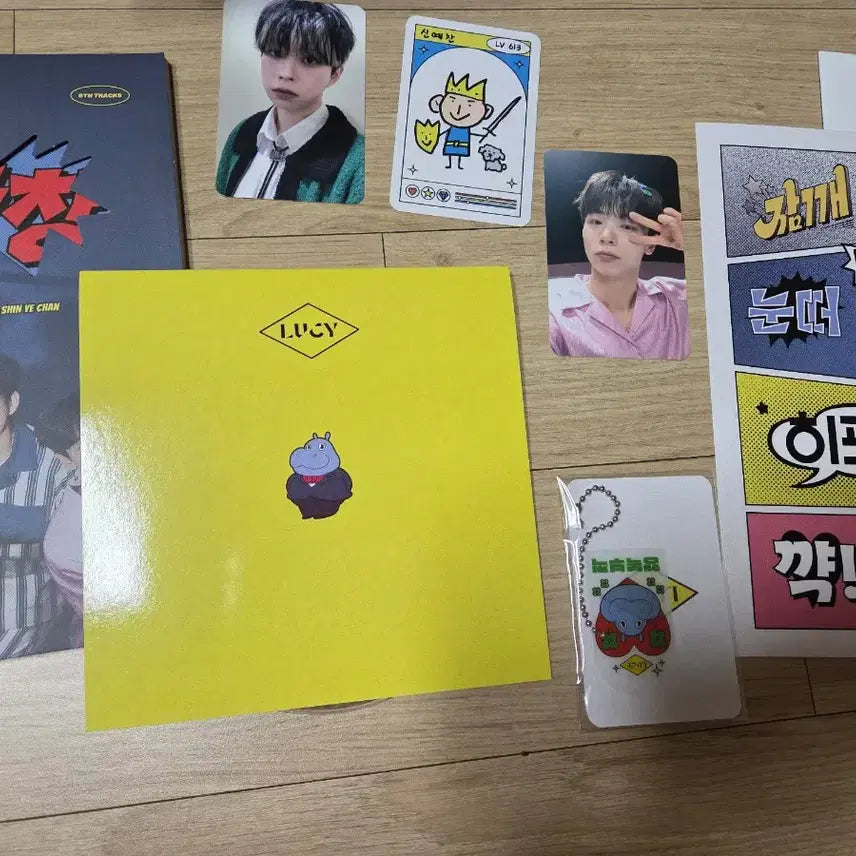 슈퍼밴드 루시 LUCY 친필 싸인 비매 앨범 와장창