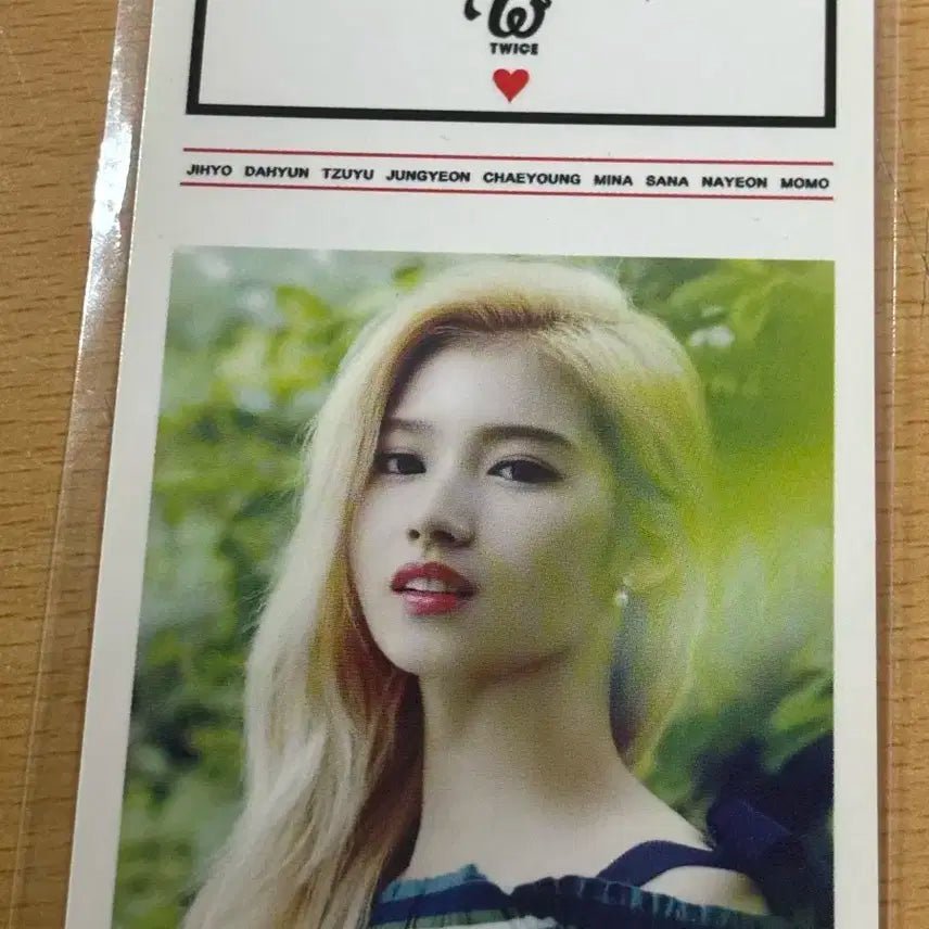 트와이스 사나 포토카드