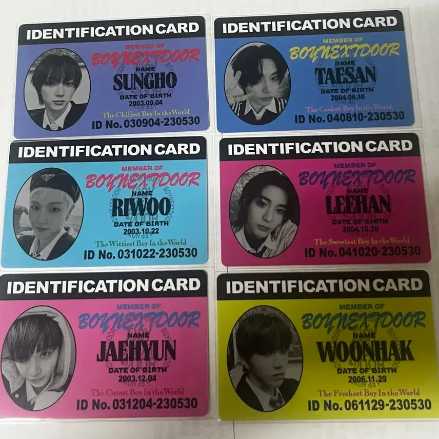 보이넥스트도어 보넥도 how 위버스 버전 ID 포카