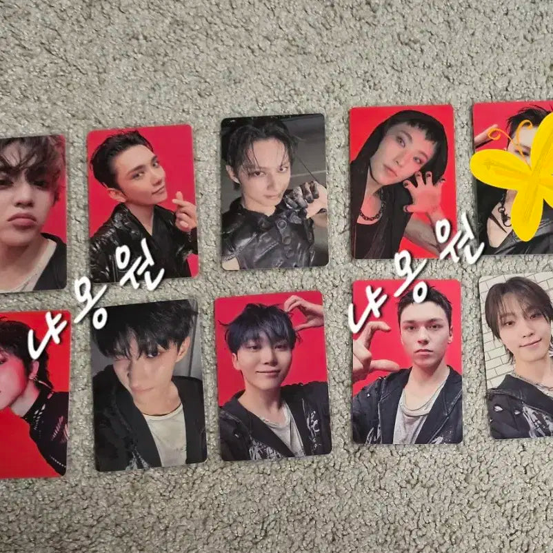 세븐틴 이즈위 상하이 대면 팬싸 미공포 분철 양도(현물)