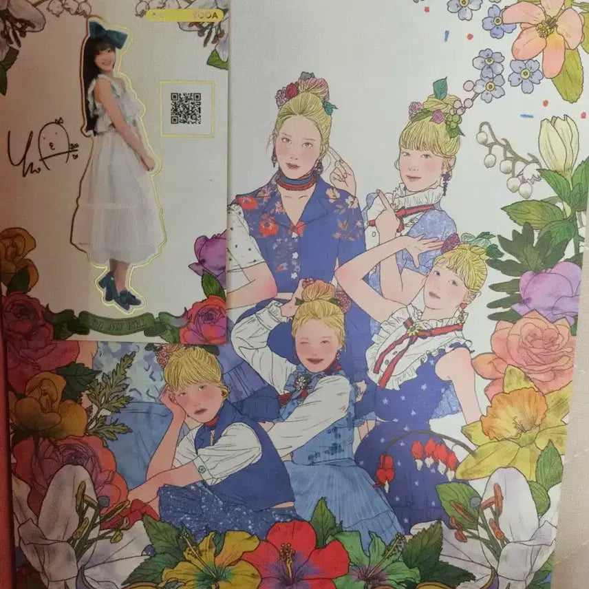 오마이걸 컬러링북 친필사인 앨범
